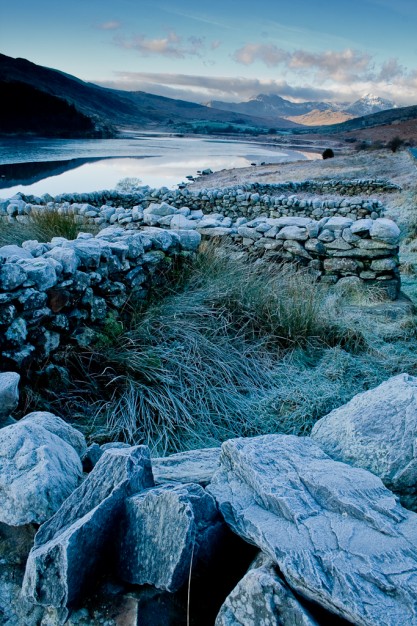 Llynnau Mymbyr with Sheep walls, Snowdonia