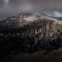 Y-Garn in winter from Llyn Idwal